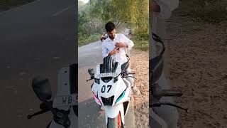 motovlog set up R15 V4 white colour modify 🚀Yamaha R15 V4 bike lover 2K views complete kar doshorts [upl. by Chow]