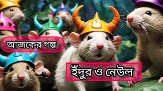 Bengali Moral Story  Rats and Mongooses ঈশপের গল্প  Ishoper Golpo  Aeshope Bengali Story [upl. by Pussej392]