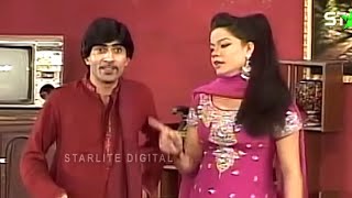 Best Of Sajan Abbas and Ali Naz Pakistani Old Stage Drama Comedy Funny Clip  Pk Mast [upl. by Tneicniv]