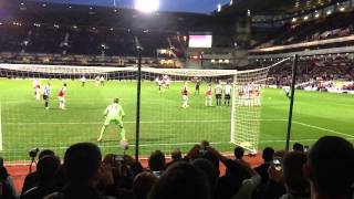 Yohan Cabaye free kick Vs West Ham slowmo [upl. by Allard574]