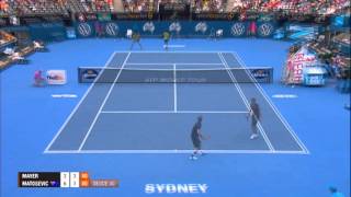 Florian MAYER GER vs Marinko MATOSEVIC AUS HIGHLIGHTS Apia International Sydney 2014 [upl. by Stortz]