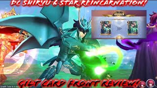 Saint Seiya Awakening KOTZ  Divine Cloth Shiryu 6 Star Reincarnation Gilt Card Front PvP Review [upl. by Ailaza]