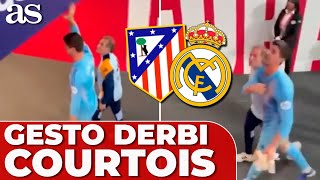 El GESTO de COURTOIS y la CHAMPIONS tras la POLÉMICA en el DERBI  ATLÉTICO DE MADRID  REAL MADRID [upl. by Ennovi517]