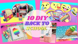 10 DIY BACK TO SCHOOL The best School Supplies  aPasos Crafts DIY [upl. by Blum9]