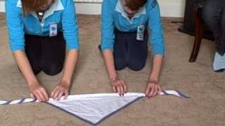 How to Tie a Friendship Knot in your Girlguiding Centenary necker [upl. by Schuster930]