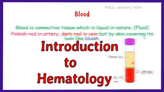 introduction to hematology  what is hematology [upl. by Ydnat56]