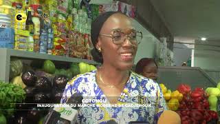 Cotonou  inauguration du marché moderne de Cadjehoun [upl. by Eonak965]