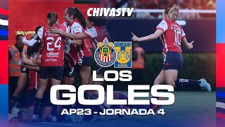 ASÍ FUERON LOS GOLES DE CHIVAS FEMENIL SOBRE TIGRES  APERTURA 2023 [upl. by Monroe690]