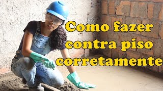 Como fazer contra piso corretamente  com Paloma Cipriano [upl. by Notgnilliw573]