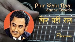 Phir Wahi Raat  Guitar Chords  Hindi  Pawan [upl. by Babs634]