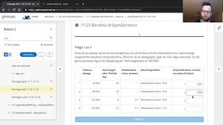 Företagsekonomi 2 Kap 17 Övning 1723 [upl. by Nataline]