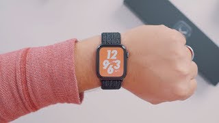 HandsOn With the New Nike Apple Watch Series 4 [upl. by Ardna]