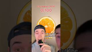 People Are Struggling To Cut This Orange 100 Times In Under 15 Seconds… [upl. by Nynnahs723]