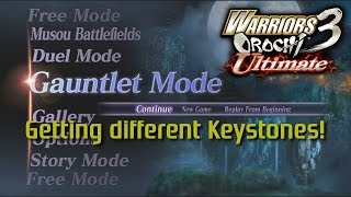 Warriors Orochi 3 Ultimate  Getting different Keystones [upl. by Hcurab461]