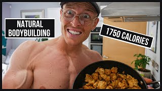 FULL DAY OF EATING 1750 CALORIES  Natural Bodybuilder  Project Sparkes [upl. by Rapsag]