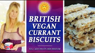 British Vegan Currant Biscuits Recipe  How to Make Vegan Garibaldi Biscuits  Sol Canyon Kitchen [upl. by Seidule702]