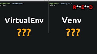 Python Virtualenv vs Venv  side by side comparison [upl. by Newsom]