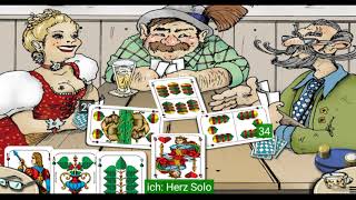 Schafkopf Herz Solo [upl. by Baron430]