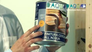 Verniciare il legno con DAQUA [upl. by Aisekal]