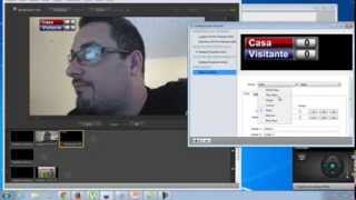 Colocando cronometro e placar em jogo de futebol com Wirecast [upl. by Ykcim679]