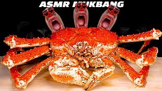 ASMR Living Giant jumbo King Crab mukbang seafood 🦀 살아있는 초대형 킹크랩 먹방 キングクラブ 帝王蟹 ปูยักษ์ [upl. by Sokairyk]