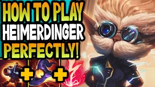 How To Play Heimerdinger Perfectly Midlane ✔ [upl. by Orapma]