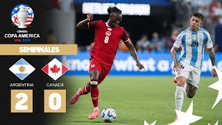 Copa América 2024  Argentina 20 Canadá  Semifinal [upl. by Eicart]