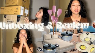 📦AMAZON COOKWARE HAUL UNBOXING amp REVIEW  Mizo vlog English subtitles [upl. by Mendie]