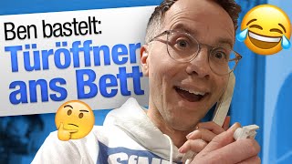 Ben bastelt Türöffner ans Bett  jungsfragende [upl. by Haem]