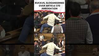 watch  Ruckus sloganeering over Article 370 abrogation viral shorts trending [upl. by Ahsinal]