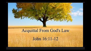 Acquittal From Gods Law John 161112 [upl. by Steffane727]