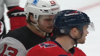 Nico Hischier amp Connor McMichael Unsportsmanlike Conduct [upl. by Raines]