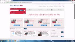 Bank Of America Sign Up and Registration  Create New Bank of America Account 2014 [upl. by Aynekal669]