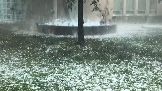 Golf ballsized hail storm hit Australia Jan 20 2020 [upl. by Behrens]