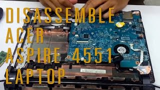 How to take apartdisassemble Acer Aspire 4551 laptop [upl. by Ahsats]