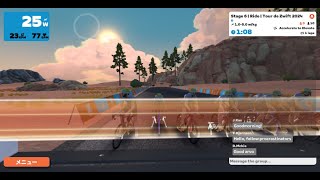 34 Alpe du Zwift 40min PR Stage6 Tour de Zwift 2024 RideA [upl. by Vladi]