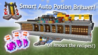 Minecraft Smart Fully Automatic 9x Potion Brewer Java 119120 [upl. by Ecnerrat]