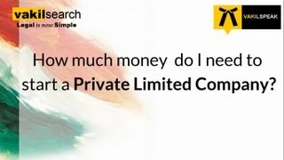 Private Limited Company Registration Fees [upl. by Bartie146]