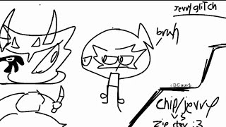 chip vs zipster ZippyZipsters oc i think [upl. by Adimra]