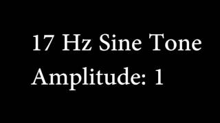 17 Hz Sine Tone Amplitude 1 [upl. by Barta]