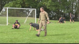 Nailers begin preseason by training with military personnel [upl. by Atirehgram]