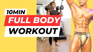 10 MIN FULL BODY HIIT NO JUMPING WORKOUT  With Weights  All Standing Home Workout [upl. by Mahoney]