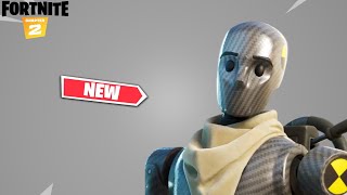 NEW DUMMY SKIN CARBON FIBER STYLE GAMEPLAY  FORTNITE DUMMY BRIGADE SET [upl. by Airdnaz]