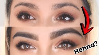 DIY CEJAS CON HENNA EN CASA MUY FÁCIL  DISEÑO DE CEJAS PROFESIONAL [upl. by Gerbold]