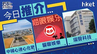 【石Sir午市閒談】今日推介中國心連心化肥、貓眼娛樂、瑞聲科技 [upl. by Yesdnyl]