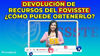 Devolución de recursos del FOVISSTE ¿Cómo puede obtenerlo [upl. by Hazrit]