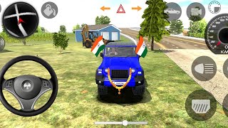 Modified Thar 💥 New colour Thar 💥 villege driving gameplay 😈 Indian car simulator game 🎯🎮 [upl. by Esilanna675]