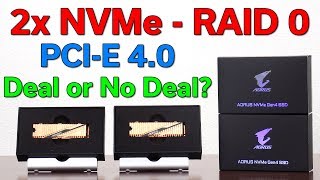 2x NVMe in RAID 0 — Double The Speed — PCIE 40 Tested [upl. by Neerhtak499]