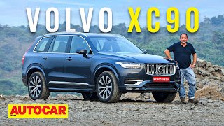 2022 Volvo XC90 review  The supercharged turbocharged amp mildhybrid lux SUV for 7  Autocar India [upl. by Eartnoed]