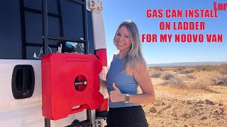 Gas Can Install on Noovo Van [upl. by Wende]